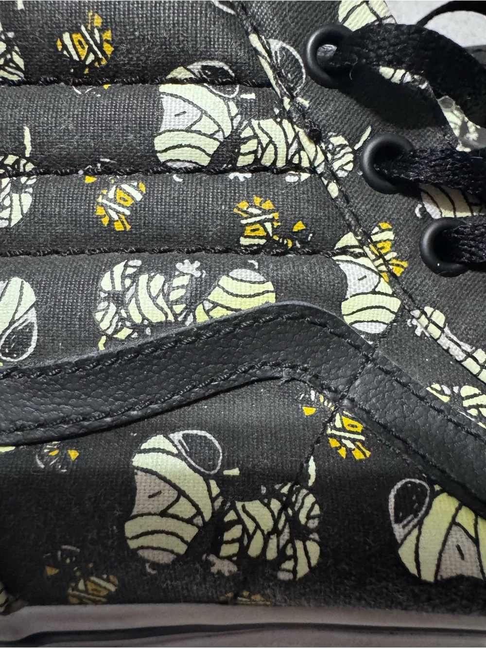 Vans Black Peanuts Branded High-Top Sneakers